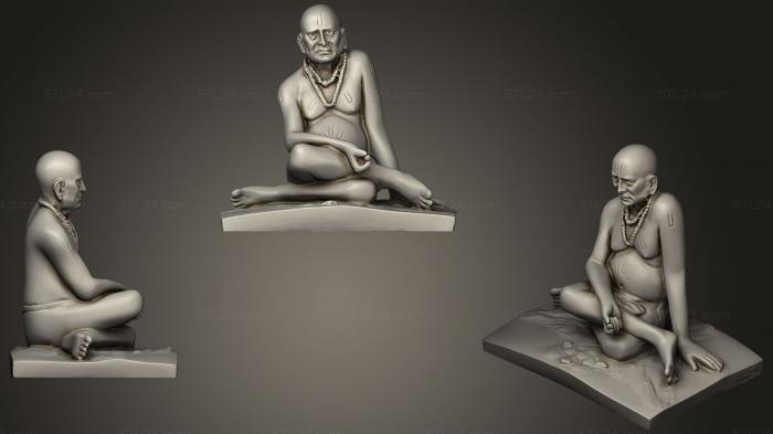 Скульптуры индийские (Свами Самартх, STKI_0179) 3D модель для ЧПУ станка